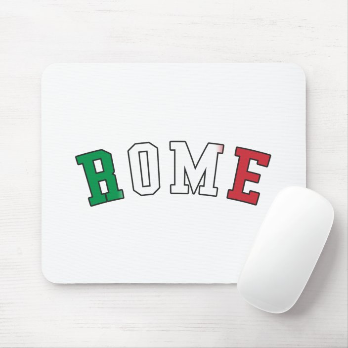 Rome in Italy National Flag Colors Mouse Pad