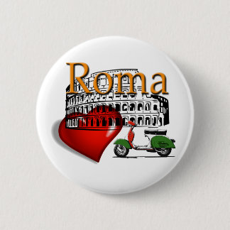 Rome in my Heart Pinback Button