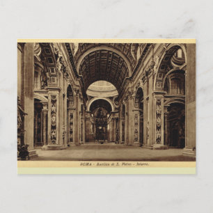 Rome, Inside St Paul's Basilica Postcard