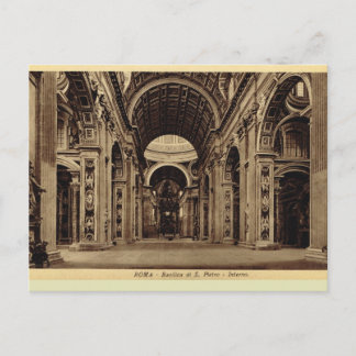 Rome, Inside St Paul's Basilica Postcard