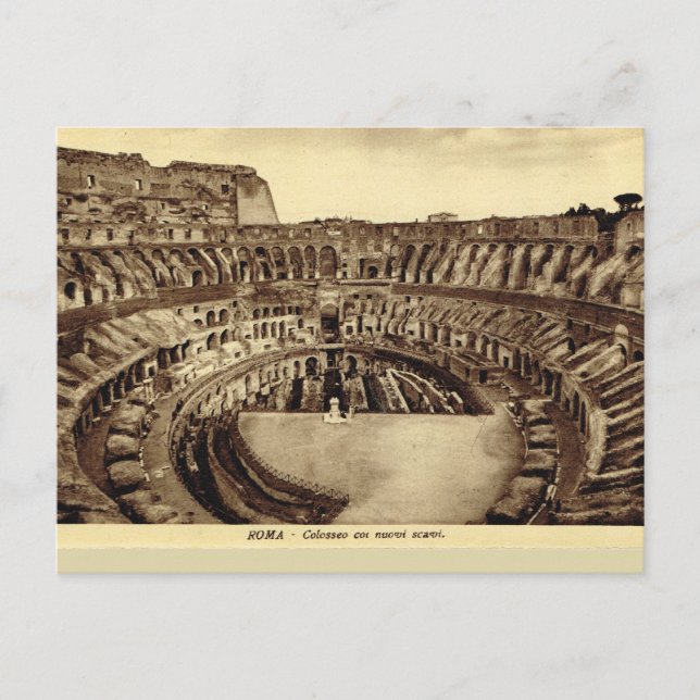 Rome, Inside the Colosseum Postcard (Front)