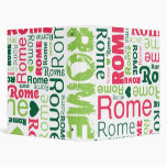 Rome italian city typography photo album binder