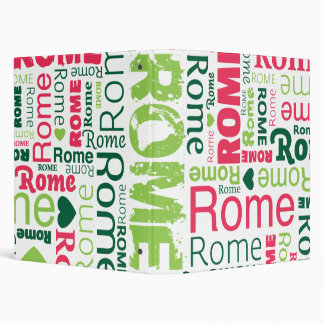 Rome italian city typography photo album binder