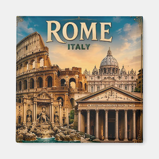 🌍 Rome Italy Bucket List Travel Keepsake 🌍 Magnet