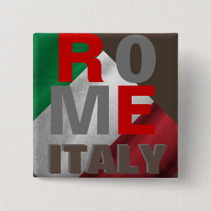 rome italy button