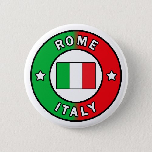 Rome Italy Button