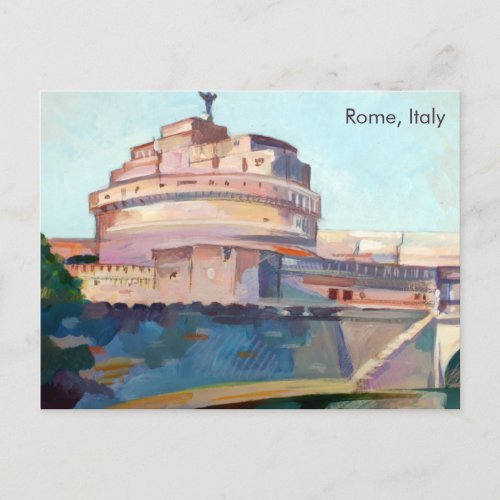 Rome Italy  Castel Sant Angelo Postcard