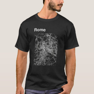 Rome Italy Classic City Map Graphic T-Shirt