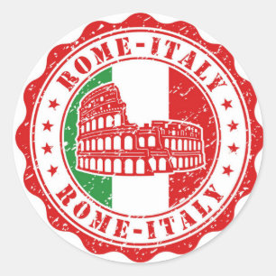 Rome Italy Classic Round Sticker