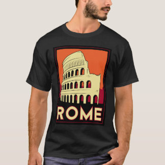 rome italy coliseum europe vintage retro travel T-Shirt