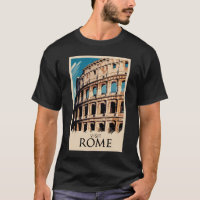 Rome Italy Colosseum Illustration Travel Art