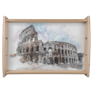 Rome Italy Colosseum Serving Tray – Travel Artwork