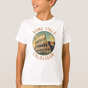 Rome Italy Colosseum Travel Art Vintage T-Shirt
