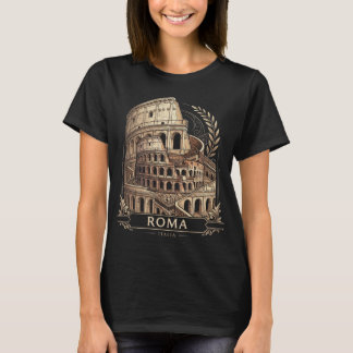 Rome Italy Colosseum Vintage Travel Graphic T-Shir T-Shirt