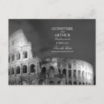 Rome Italy Colosseum Wedding Save The Date Announcement Postcard at Zazzle