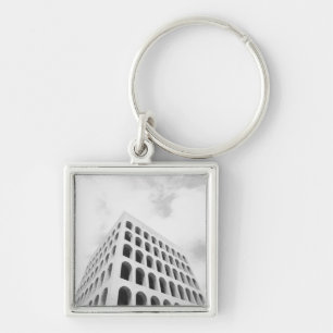 Rome Italy, EUR Palazzo del Lavoro Keychain