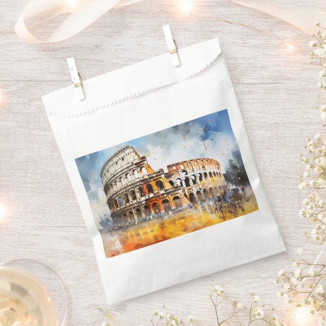 Rome Italy Favor Bag (Clipped)
