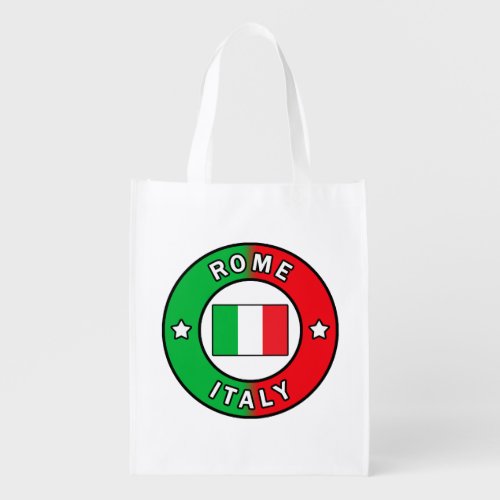 Rome Italy Grocery Bag