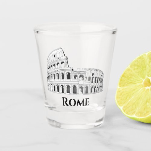 Rome Italy Italian Colosseum Shot Glass