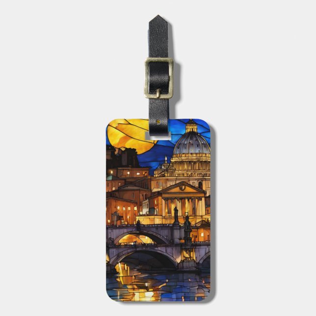 Rome Italy Luggage Tag (Front Vertical)