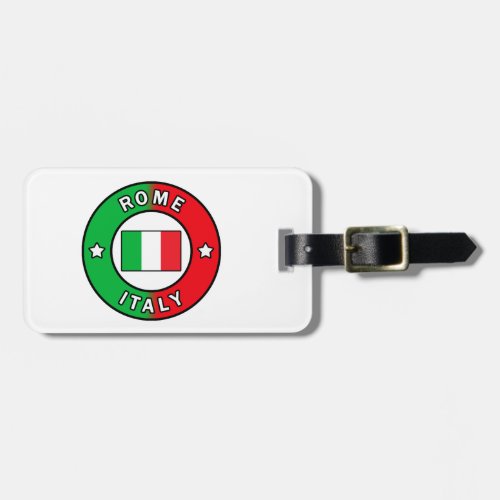 Rome Italy Luggage Tag