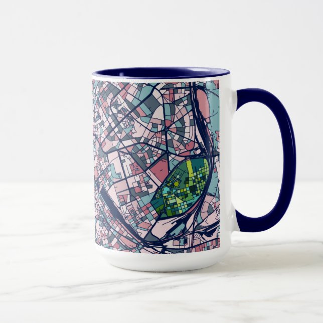 Rome Italy Map Mug (Right)