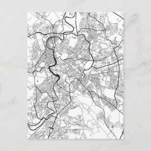Rome Italy Map Postcard