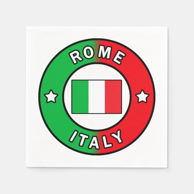 Rome Italy Napkins (Front)