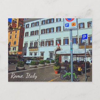 Rome Italy Piazza Postcard