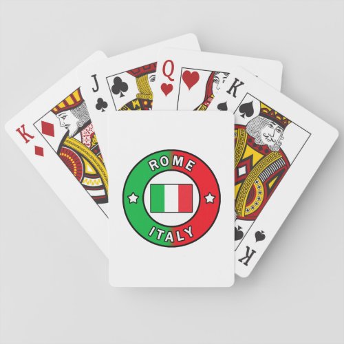 Rome Italy Poker Cards