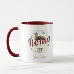 Rome Italy Retro Colosseum Vintage Holiday Mug