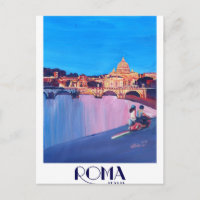 Rome Italy Retro Poster