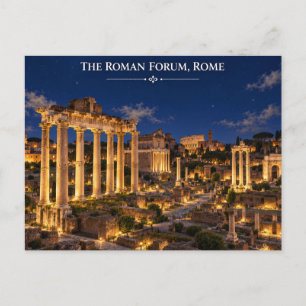 Rome Italy Roman Forum Postcard