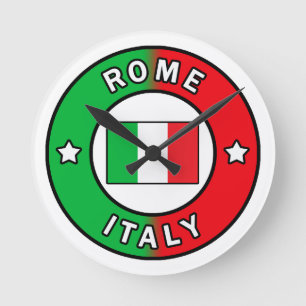 Rome Italy Round Clock