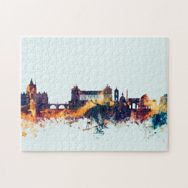 Rome Italy Skyline Jigsaw Puzzle (Horizontal)