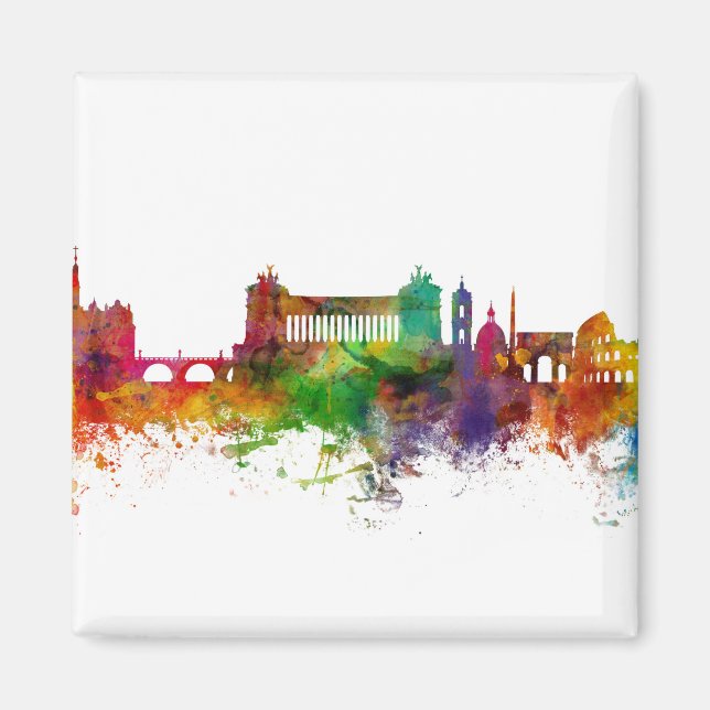 Rome Italy Skyline Magnet (Front)
