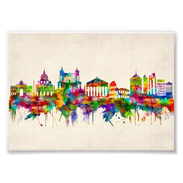 Rome Italy Skyline Photo Print (Front)