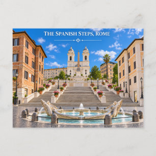 Rome Italy Spanish Steps Postcard