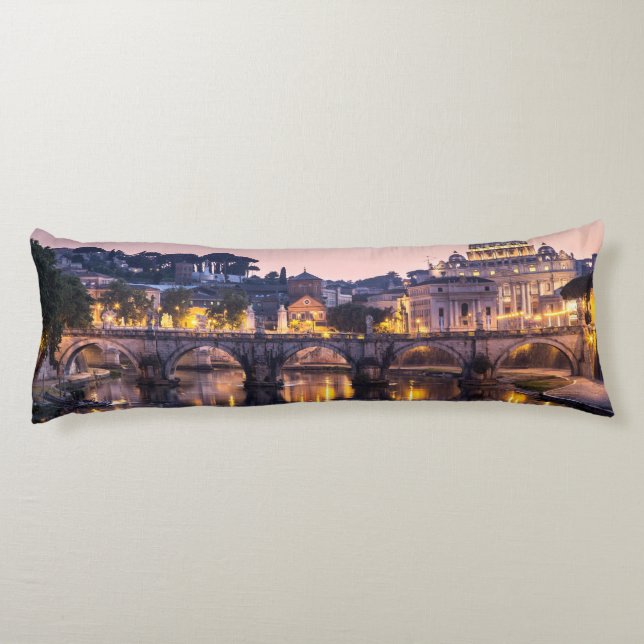 Rome Italy - St Peters Cathedral Body Pillow (Back)
