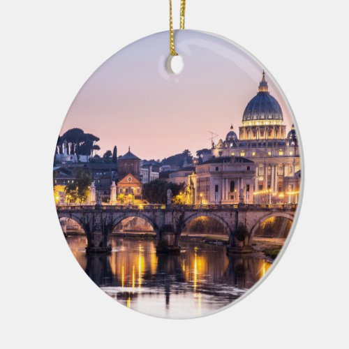 Rome Italy _ St Peters Cathedral Ceramic Ornament