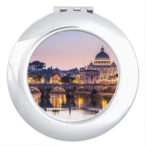 Rome Italy _ St Peters Cathedral Compact Mirror