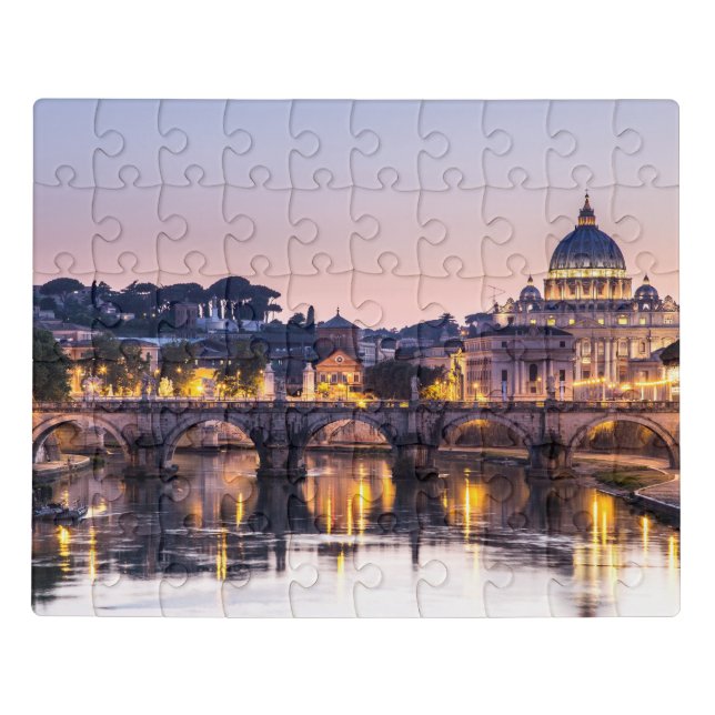 Rome Italy - St Peters Cathedral Jigsaw Puzzle (Puzzle Horizontal)