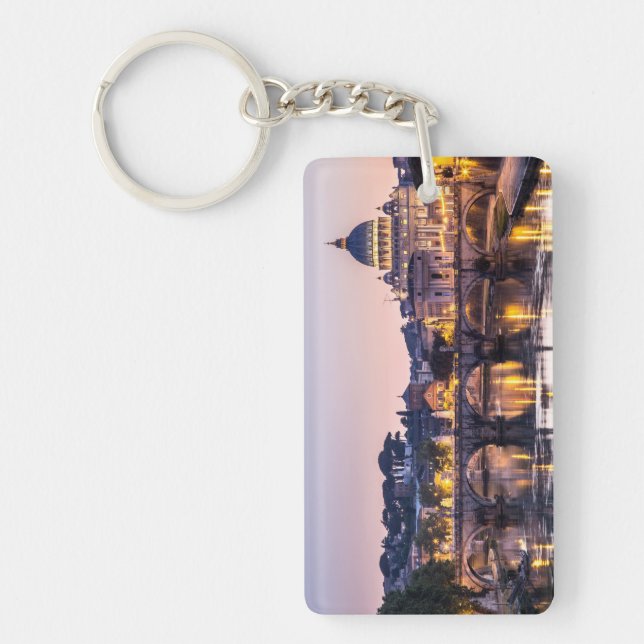 Rome Italy - St Peters Cathedral Keychain (Front)