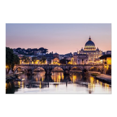 Rome Italy _ St Peters Cathedral Poster