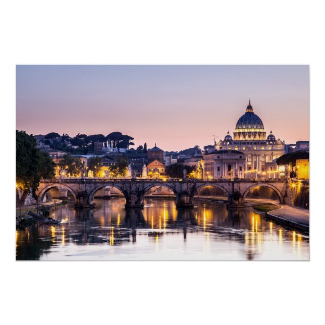 Rome Italy - St Peters Cathedral Poster (Front)