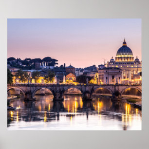 Rome Italy - St Peters Cathedral Poster