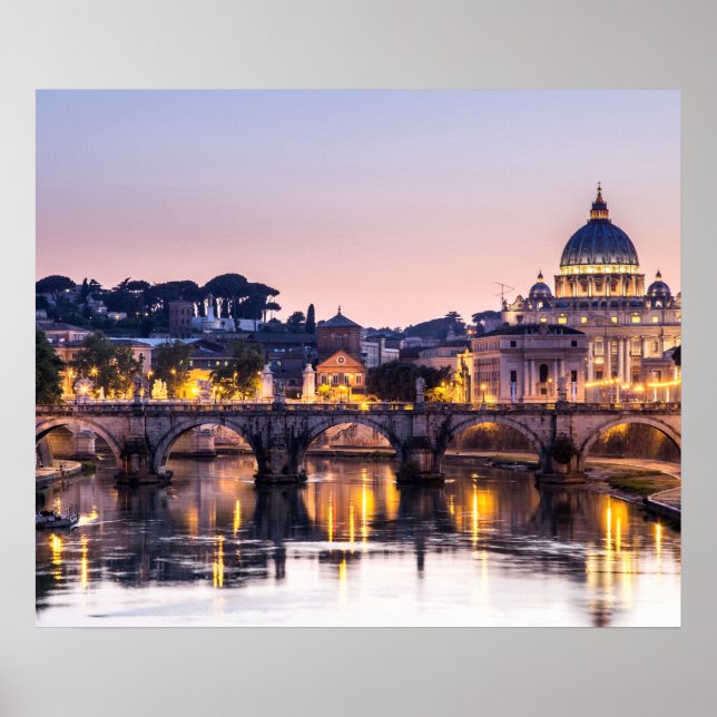 Rome Italy - St Peters Cathedral Poster (Front)