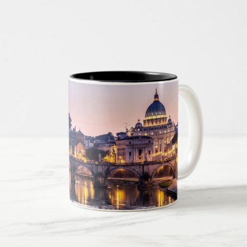 Rome Italy _ St Peters Cathedral Two_Tone Coffee Mug