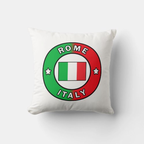 Rome Italy Throw Pillow