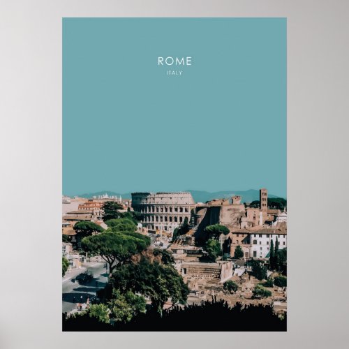 Rome Italy Travel Artwork Poster